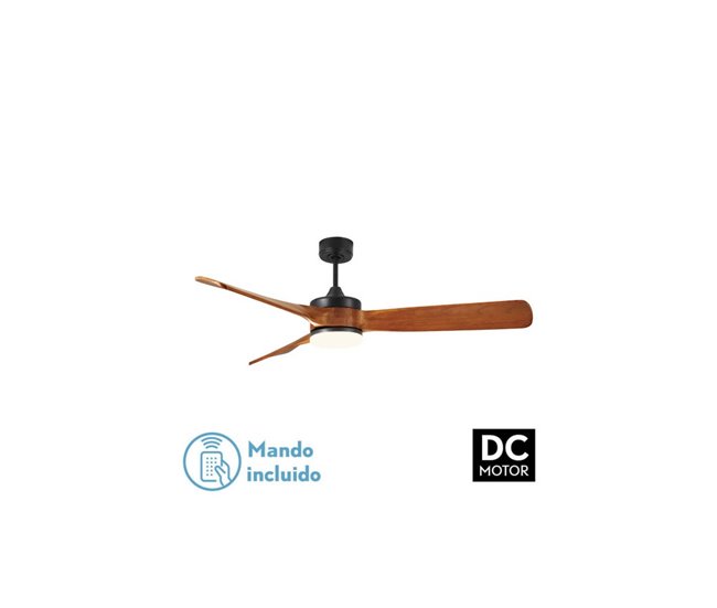 Ventilador De Techo Metal Serie Oriente Negro