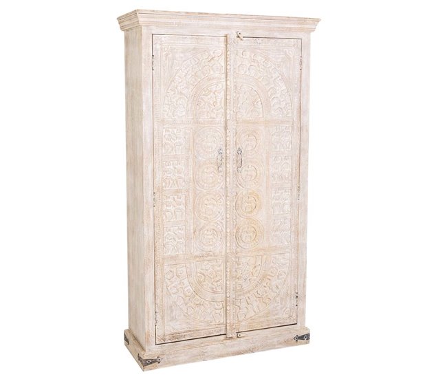 Armario de madera acabado artesanal Blanco