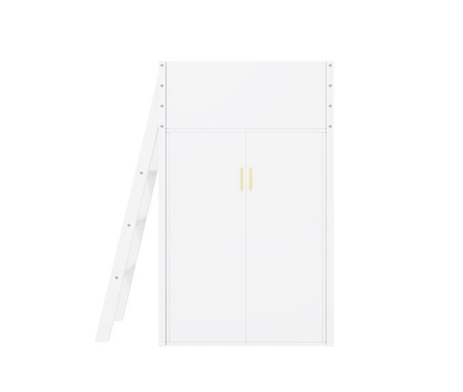 Cama alta para niños Blanco