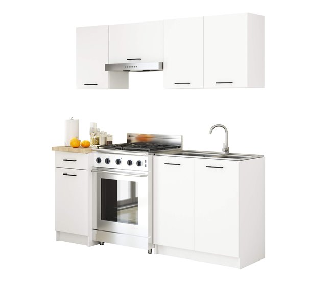 Armario de Cocina Independiente OLIWIA AKORD con 2 estantes 40 Blanco