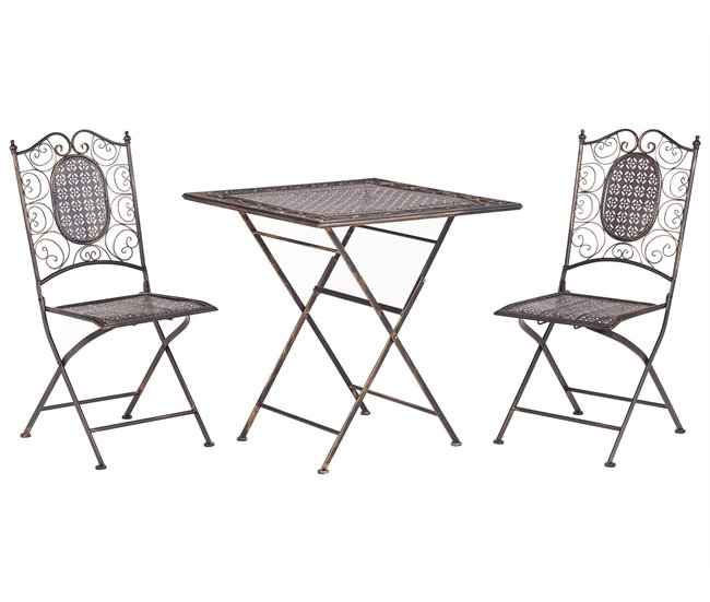 Beliani Conjunto bistro BORMIO Negro