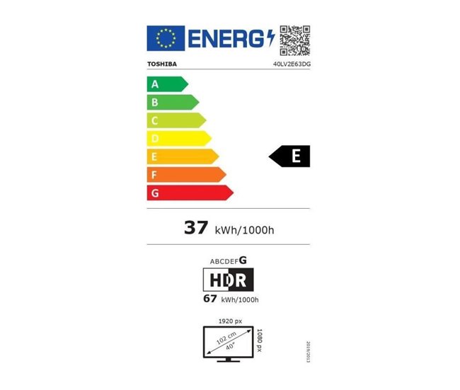 Smart TV 40LV2E63DG Negro