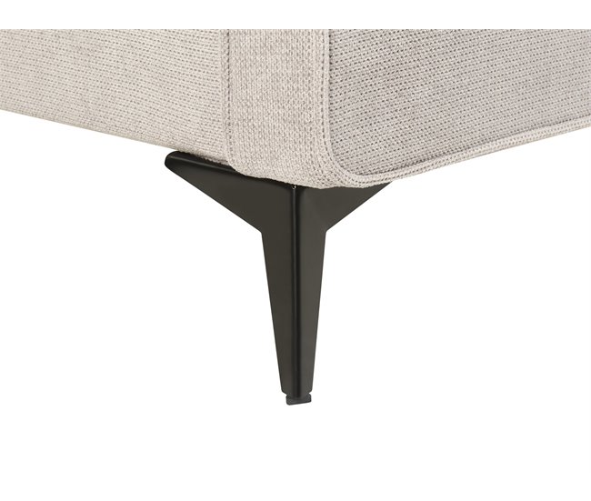 Beliani Cama con somier Poliéster VALOGNES 172x220 Gris Claro