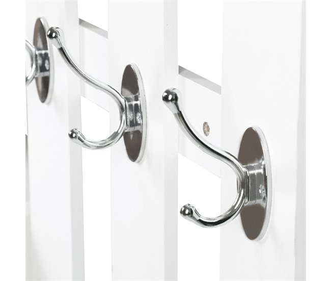 Conjunto Muebles de Entrada Tablero de partículas HOMCOM 90 Blanco