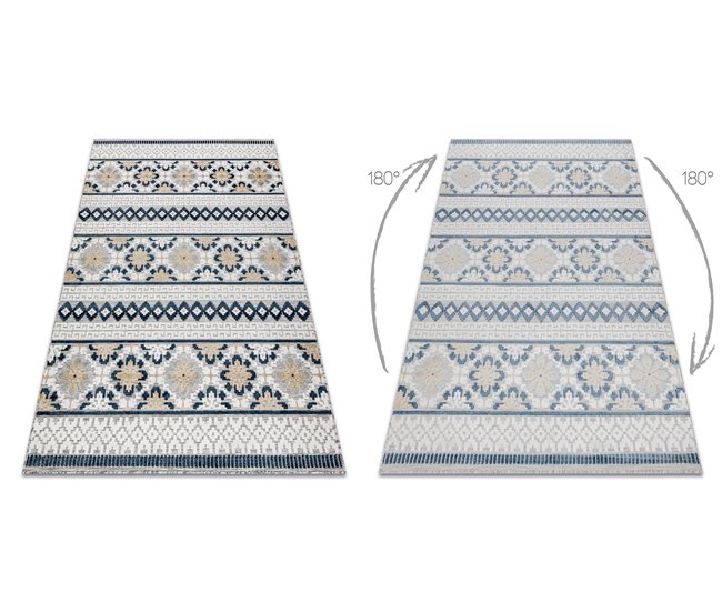 Alfombra Estructural BOTANIC 65252 Boho 157x220 Gris