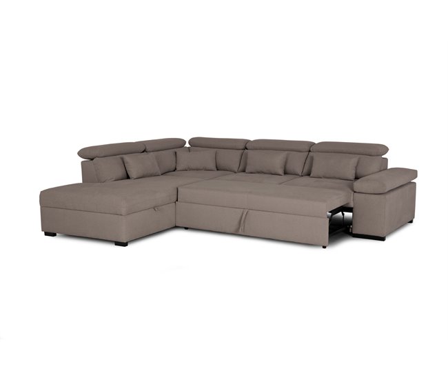 Rinconera reversible con cama STEWART Marron