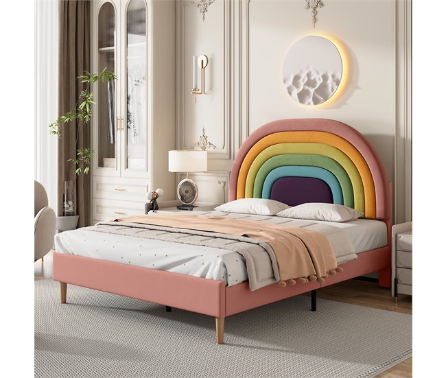 Camas de matrimonio 140x206 Rosa