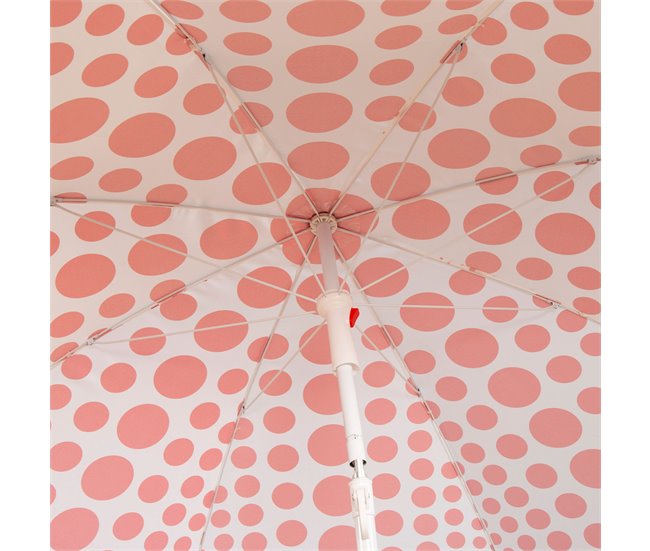 Aktive Sombrilla de playa 8 varillas inclinable Rojo