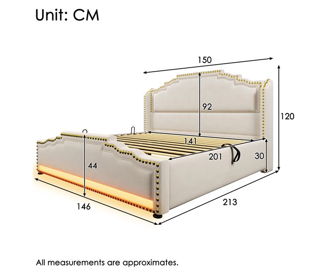 Canapés abatibles Beige