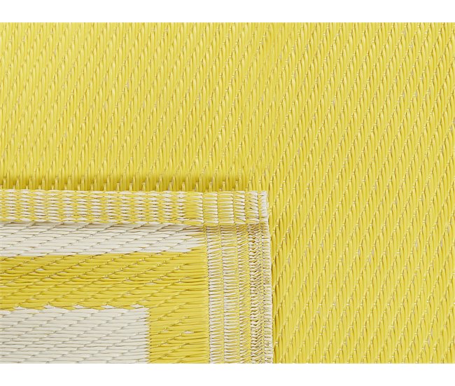 Beliani Alfombra de exterior ETAWAH 120x180 Amarillo