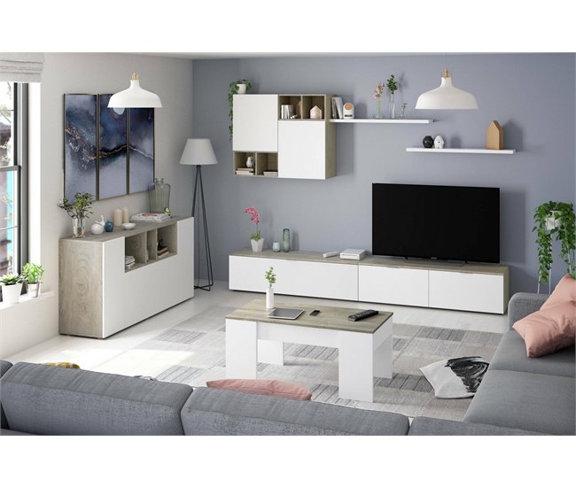 Aparador efecto madera 150 Blanco