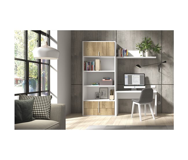 Mesa de estudio OSLO color  blanco Blanco