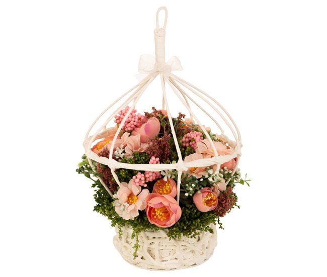 Cesto de flores secas Multicolor