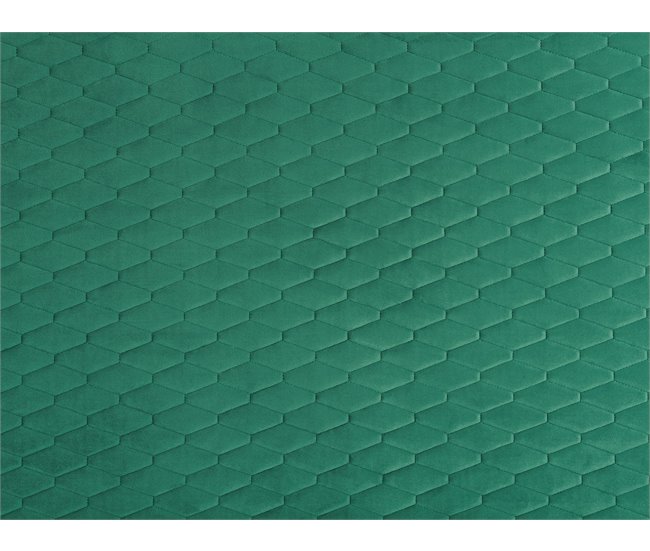 Beliani Cama con somier Terciopelo BAYONNE 191x212 Verde