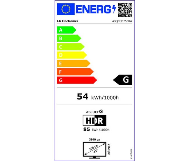 Smart TV 43QNED756RA Negro