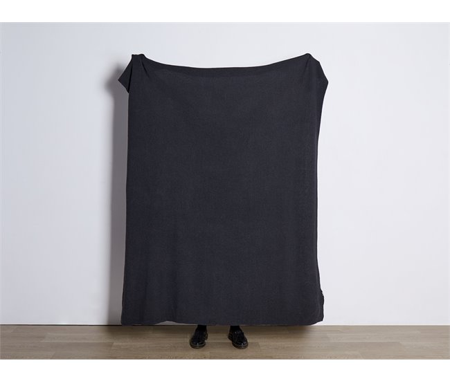 Beliani Manta ASAKA Gris Oscuro