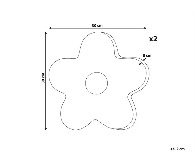 Beliani Cojín decorativo SORREL Violeta