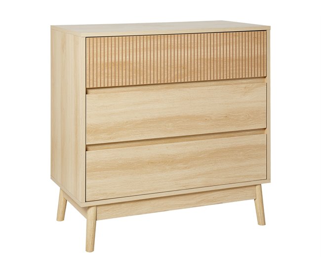 Beliani Cómoda WALES Madera Clara