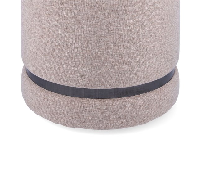 Puff almacenaje MOA Vinthera acolchado Beige