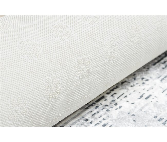 Alfombra lavable ANDRE 1189 Mármol griego 120x170 Blanco/ Gris