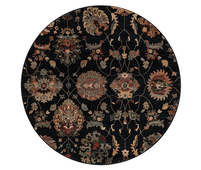 Alfombra de lana SUPERIOR circulo LATICA 200x200 Azul