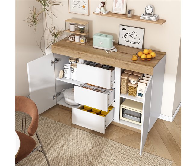 Cómodas Natural/ Blanco