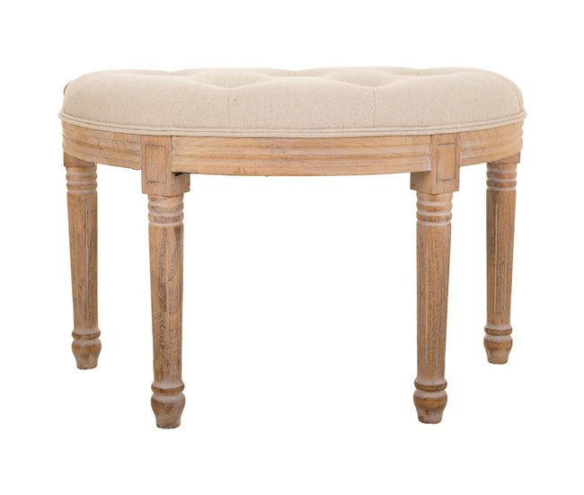 Banqueta de madera Beige