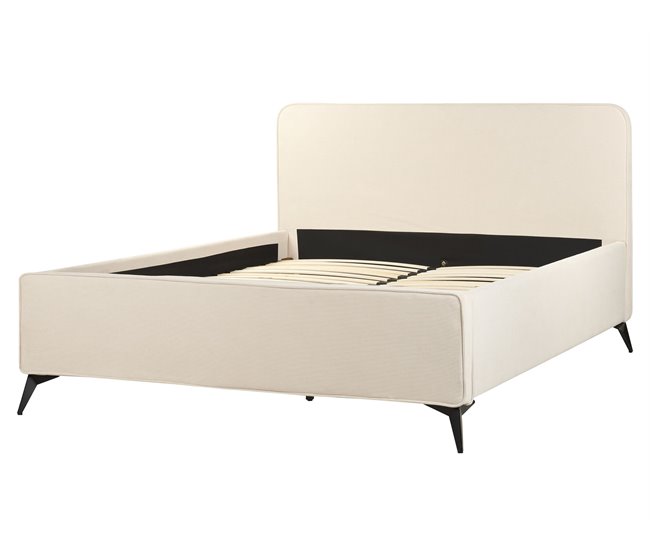 Beliani Cama Pana VALOGNES 172x220 Beige