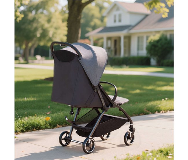 Carrito para Bebé Tela Catiónica, Metal AIYAPLAY Gris