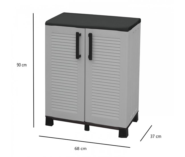 Armario exterior en PVC Gris
