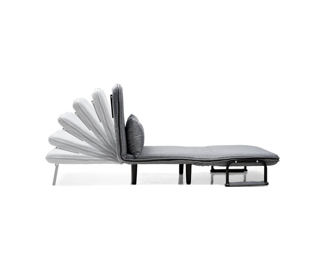 Sofá Cama Convertible Individual 4 en 1 Gris