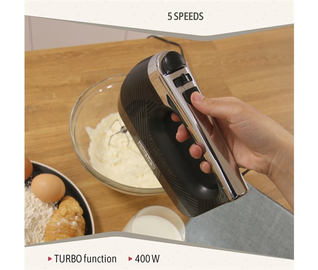 Batidora de mano Briebe SKT1187BLK Negro