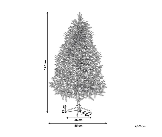 Beliani Árbol de Navidad HUXLEY Verde