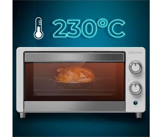 Cecotec Horno de sobremesa Bake Toast 1090 Blanco