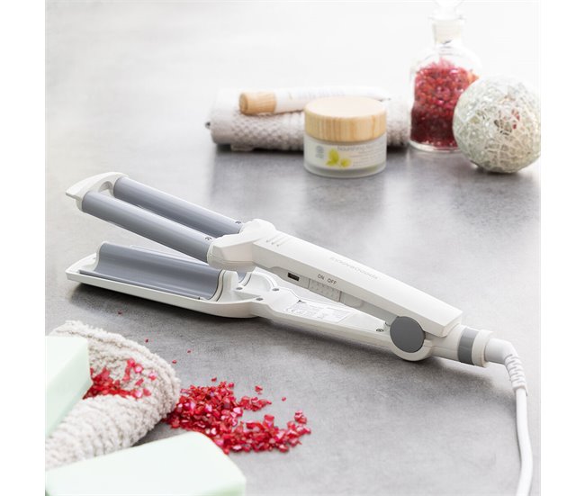 Plancha de Pelo Cerámica para Ondas Gris
