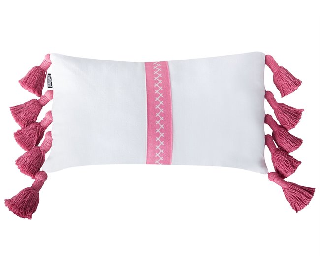 Beliani Cojín decorativo LOVELY Rosa