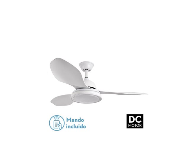 Ventilador De Techo Metal Serie Datoo Blanco