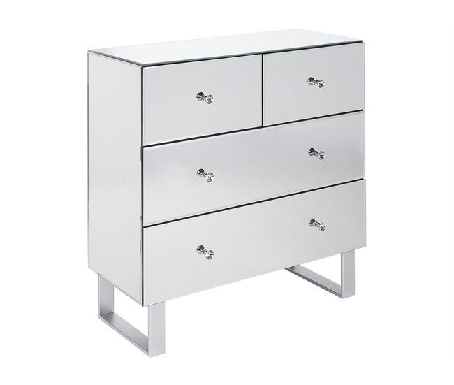 Beliani Cómoda NESLE Gris