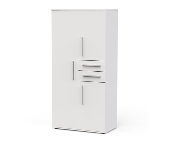 Armario VERSATIL con 3 puertas y 2 cajones blanco Blanco