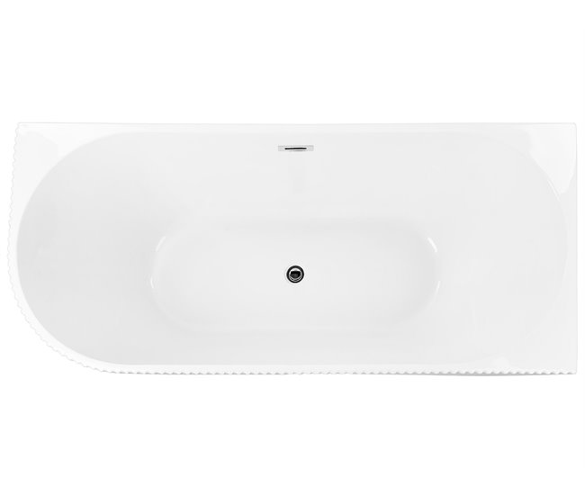 Beliani Bañera esquinera GOCTA 80x169 Blanco
