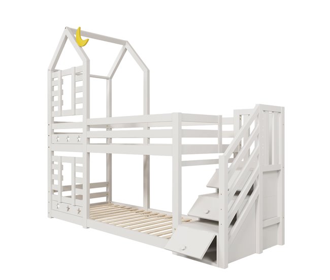 Cama litera 96x257 Blanco