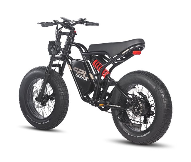 FAFREES F20 Ultra Bicicleta Eléctrica - Motor 750W Negro/ Rojo