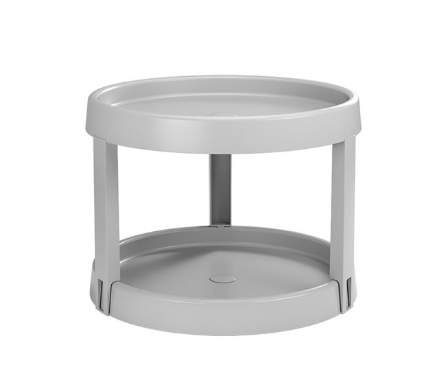 Organizador Giratorio 2 Niveles GIRO 2 de Metaltex Gris