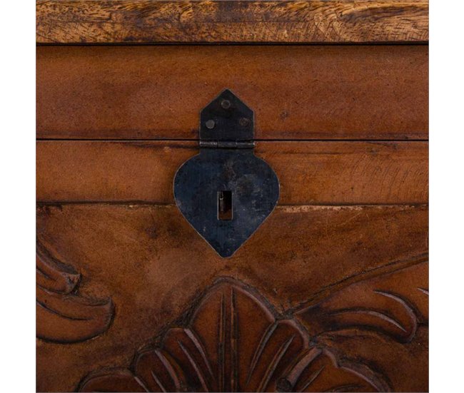 Baúl de madera artesanal Marron