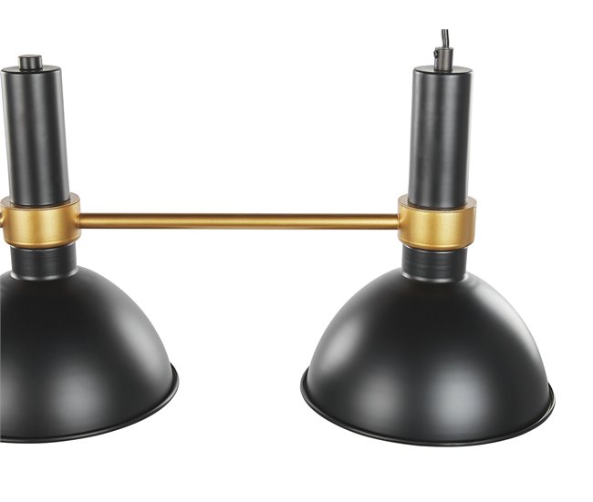 Beliani Lámpara colgante BELES Negro