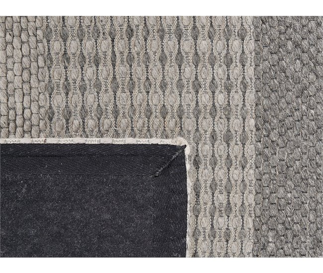 Beliani Alfombra de pelo corto AKKAYA 140x200 Gris Oscuro