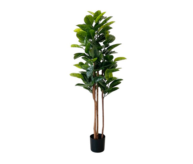 Acomoda Textil – Planta Artificial con Macetero. (Fycus Lyrata) Verde