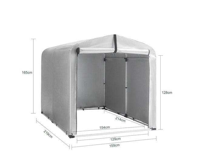 Refugio para Bicicletas Carpas para Bicicletas KLS11-L SoBuy 151x219 Plateado