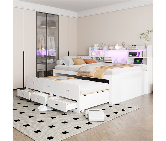 Camas nido 260x210 Blanco