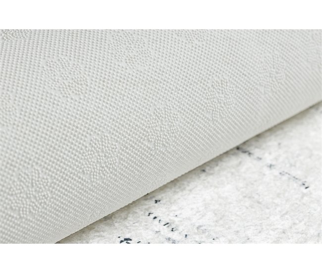 Alfombra lavable ANDRE 1023 Marco Mármol 120x170 Blanco/ Gris